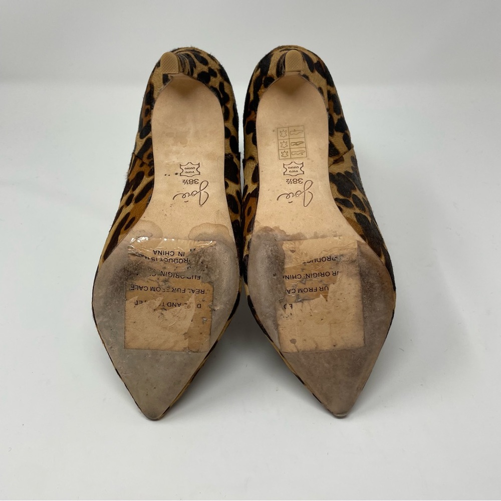 EUC Joie‎ Lina Leopard Calf Hair Booties 38.5 - Picture 4 of 7